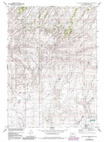 7.5' Topo Map of the Mccleary Reservoir, WY Quadrangle