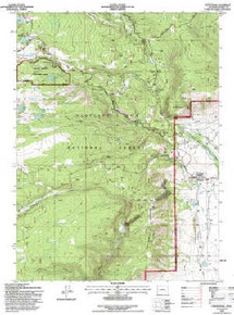 7.5' Topo Map of the Centennial, WY Quadrangle