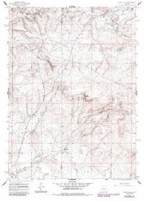 7.5' Topo Map of the Chalk Hills, WY Quadrangle