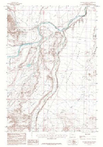 7.5' Topo Map of the Chapman Bench, WY Quadrangle