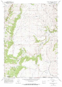 7.5' Topo Map of the Cherry Creek Hill, WY Quadrangle