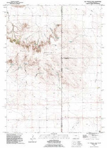 7.5' Topo Map of the Mccompsey Pass, WY Quadrangle