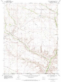 7.5' Topo Map of the Chicken Creek SW, WY Quadrangle