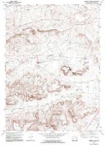 7.5' Topo Map of the Chimney Butte, WY Quadrangle