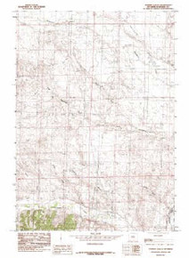 7.5' Topo Map of the Chimney Gulch, WY Quadrangle