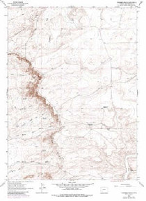 7.5' Topo Map of the Chrisman Ranch, WY Quadrangle