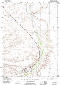 7.5' Topo Map of the Chugwater, WY Quadrangle