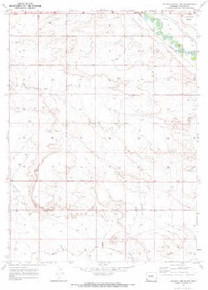 7.5' Topo Map of the Church Butte NW, WY Quadrangle