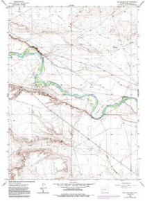 7.5' Topo Map of the Mccullen Bluff, WY Quadrangle