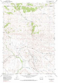 7.5' Topo Map of the Circle Ridge, WY Quadrangle