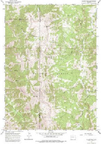 7.5' Topo Map of the Clause Peak, WY Quadrangle