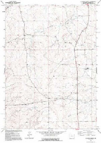 7.5' Topo Map of the Clausen Ranch, WY Quadrangle