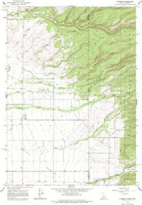 7.5' Topo Map of the Clawson, ID Quadrangle
