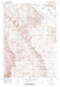 7.5' Topo Map of the Mcdermotts Butte, WY Quadrangle