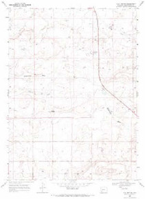 7.5' Topo Map of the Clay Buttes, WY Quadrangle