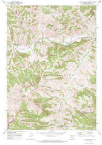 7.5' Topo Map of the Clayton Mountain, WY Quadrangle