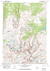 7.5' Topo Map of the Cloud Peak, WY Quadrangle