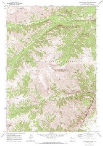 7.5' Topo Map of the Clouds Home Peak, WY Quadrangle