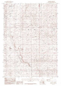 7.5' Topo Map of the Coal Hill, WY Quadrangle