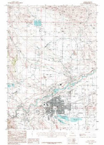 7.5' Topo Map of the Cody, WY Quadrangle
