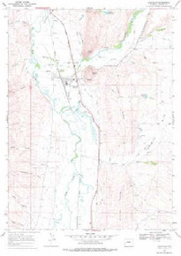 7.5' Topo Map of the Cokeville, WY Quadrangle