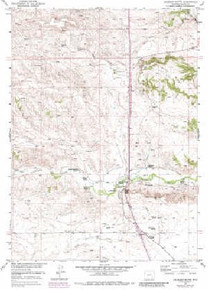 7.5' Topo Map of the Coleman Butte, WY Quadrangle
