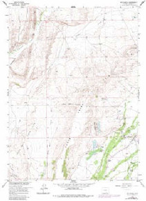 7.5' Topo Map of the Mcfadden, WY Quadrangle