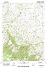 7.5' Topo Map of the Columbus Peak, WY Quadrangle