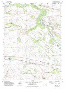 7.5' Topo Map of the Como East, WY Quadrangle