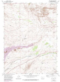 7.5' Topo Map of the Como West, WY Quadrangle