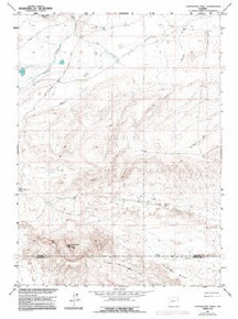 7.5' Topo Map of the Continental Peak, WY Quadrangle