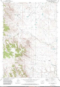 7.5' Topo Map of the Coon Track Creek, WY Quadrangle