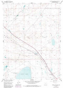 7.5' Topo Map of the Cooper Lake North, WY Quadrangle