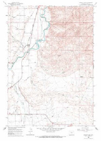 7.5' Topo Map of the Corbett Dam, WY Quadrangle