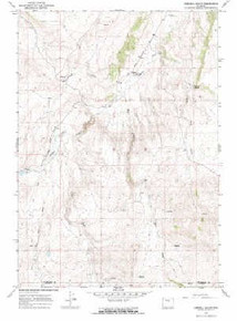 7.5' Topo Map of the Cornell Gulch, WY Quadrangle