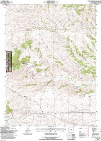 7.5' Topo Map of the Cottonwood Falls, WY Quadrangle