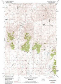 7.5' Topo Map of the Cottonwood Pass, WY Quadrangle