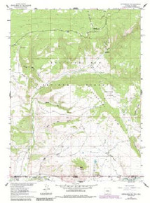 7.5' Topo Map of the Cottonwood Rim, WY Quadrangle