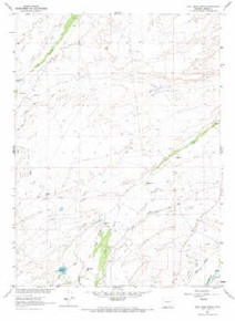 7.5' Topo Map of the Cow Creek Ranch, WY Quadrangle