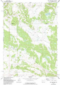 7.5' Topo Map of the Fish Creek Park, WY Quadrangle