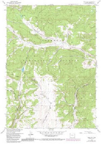7.5' Topo Map of the Fish Lake, WY Quadrangle