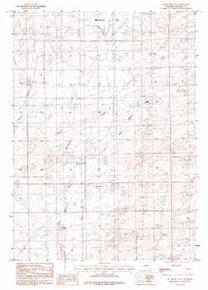 7.5' Topo Map of the Mckenzie Flat, WY Quadrangle