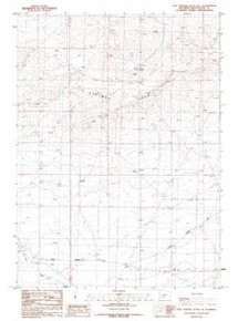 7.5' Topo Map of the Five Fingers Butte NE, WY Quadrangle