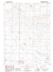 7.5' Topo Map of the Five Fingers Butte, WY Quadrangle