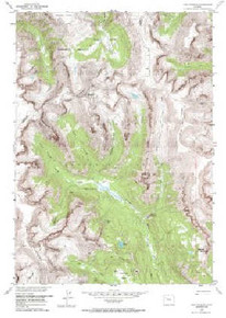 7.5' Topo Map of the Five Pockets, WY Quadrangle