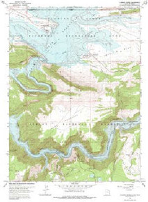 7.5' Topo Map of the Flaming Gorge, UT Quadrangle