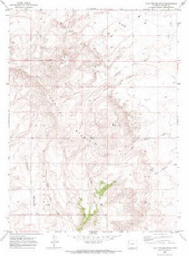 7.5' Topo Map of the Flat Top Mountain, WY Quadrangle