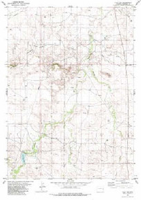 7.5' Topo Map of the Flat Top, WY Quadrangle