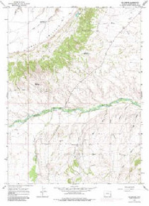 7.5' Topo Map of the Mckinnon, WY Quadrangle