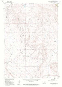 7.5' Topo Map of the Flitner Reservoir, WY Quadrangle
